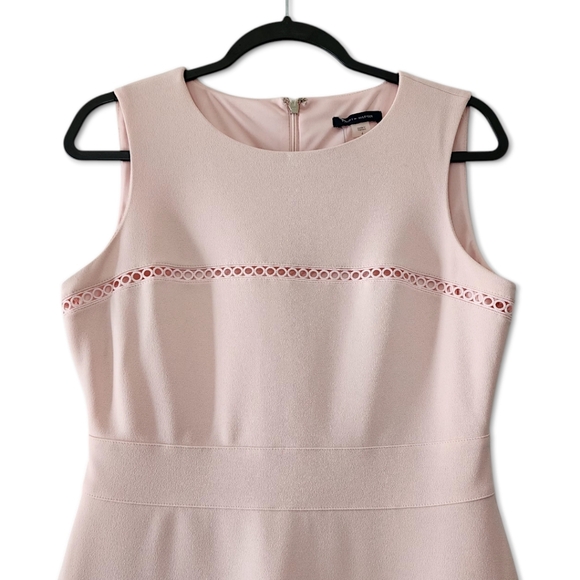 Tommy Hilfiger Light Pink Sheath Dress Sleeveless Sz6 Shift Crewneck Back Zipper - Picture 8 of 10